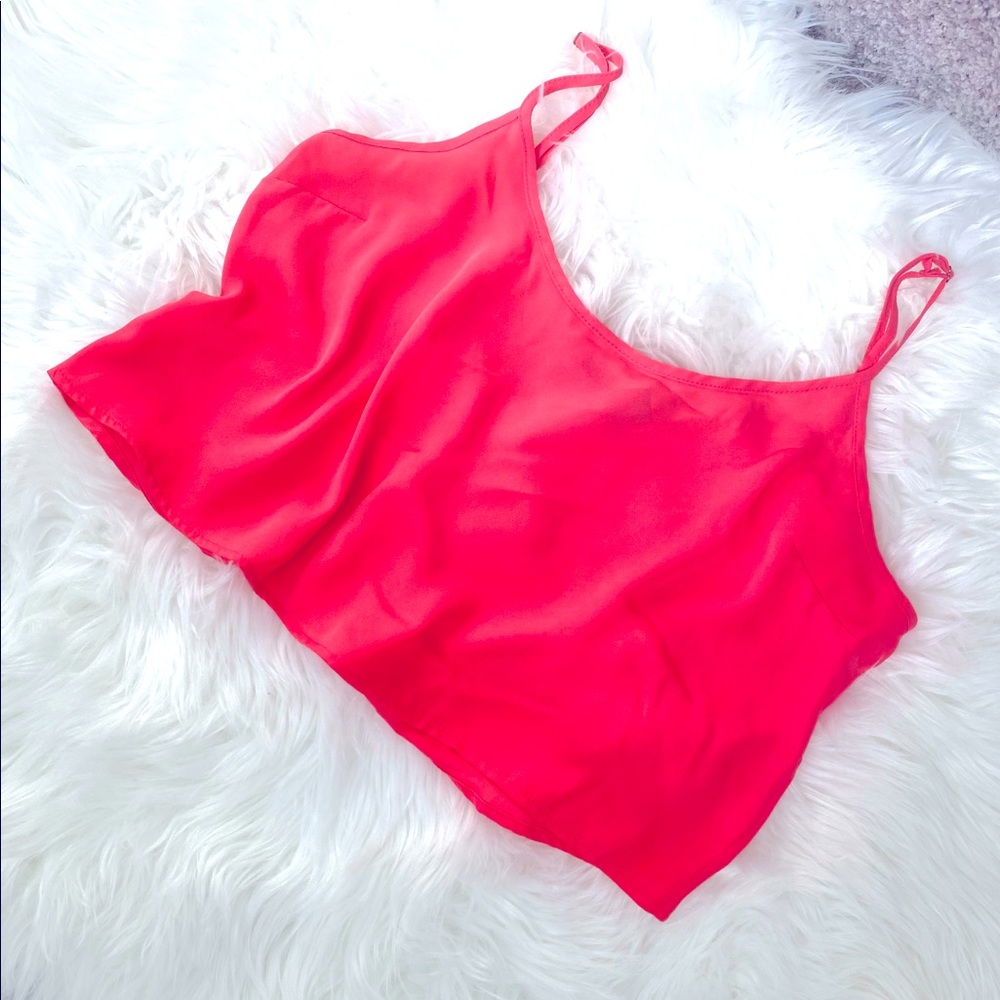 Coral Crop Top